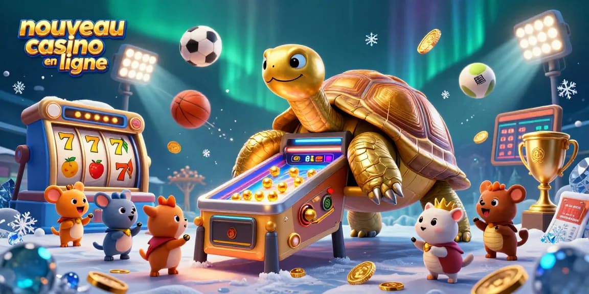 Découvrez le nouveau casino en ligne avec une tortue dorée massive et des machines à sous fascinantes.