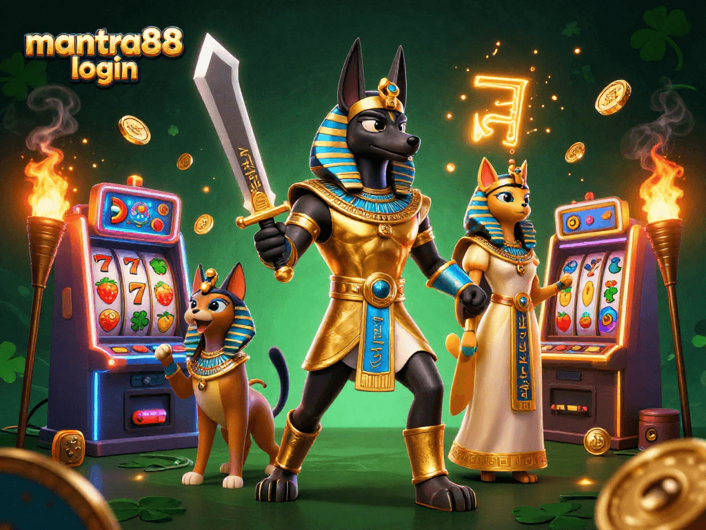 Engage in thrilling gameplay with mantra88 login featuring ancient warriors and vibrant casino elements.