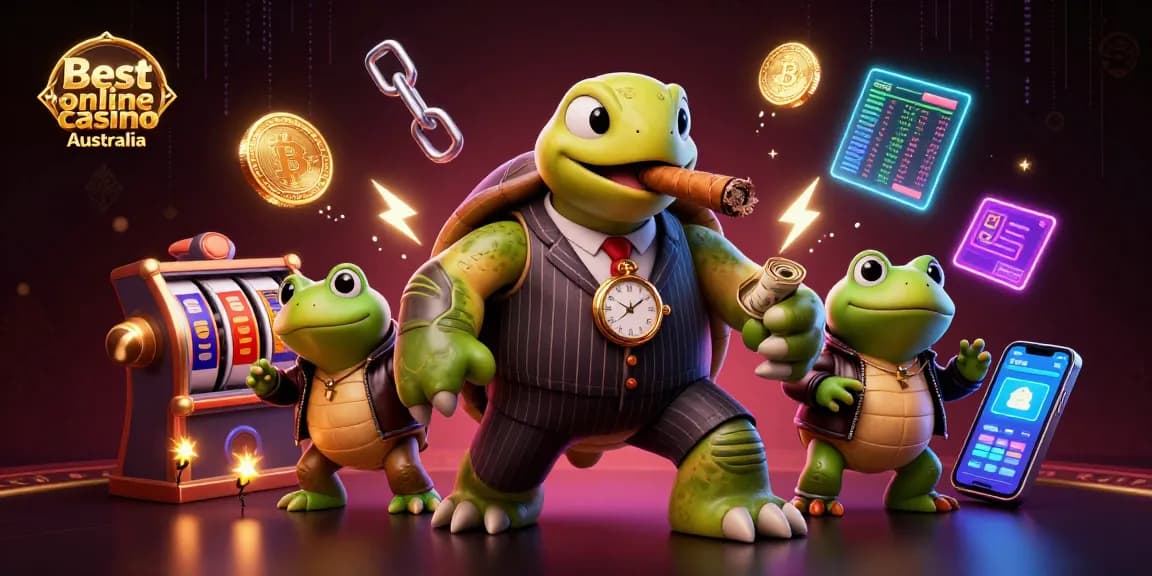 Experience the excitement with the Best online casino Australia featuring dynamic slot reels and crypto elements.