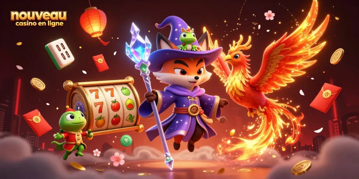 Plongez dans l'univers du nouveau casino en ligne avec un magicien, un phénix et des jeux de machines à sous.