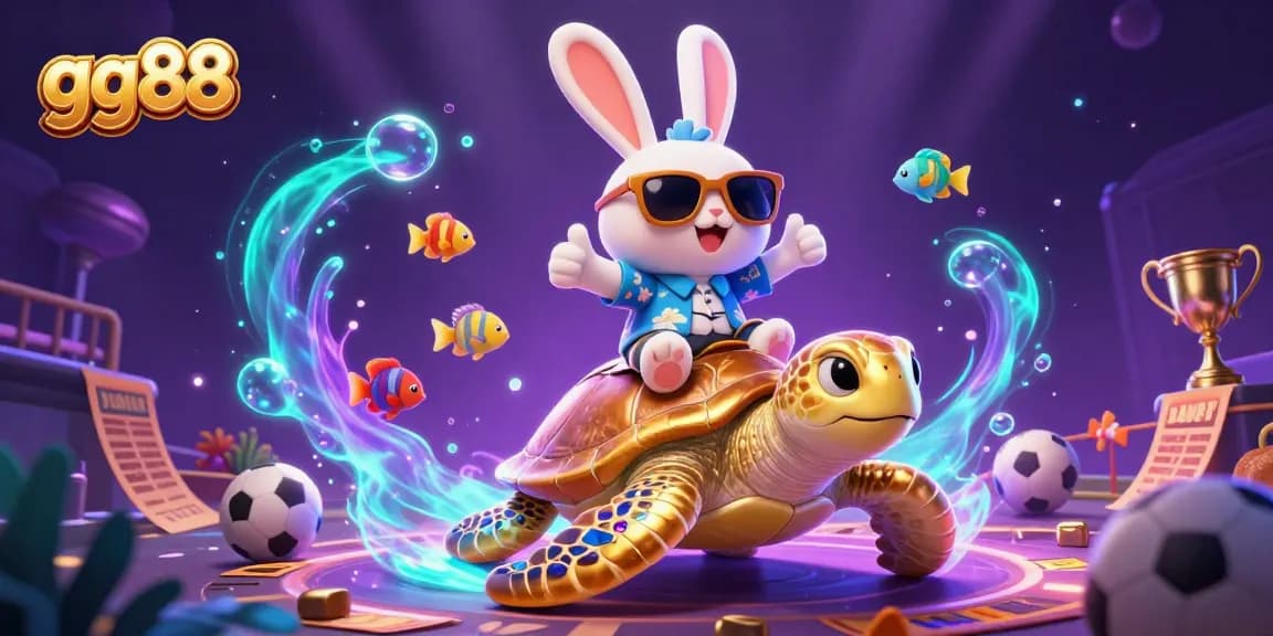 Place bets on sports events with gg88's colorful sports betting scene featuring vibrant characters.