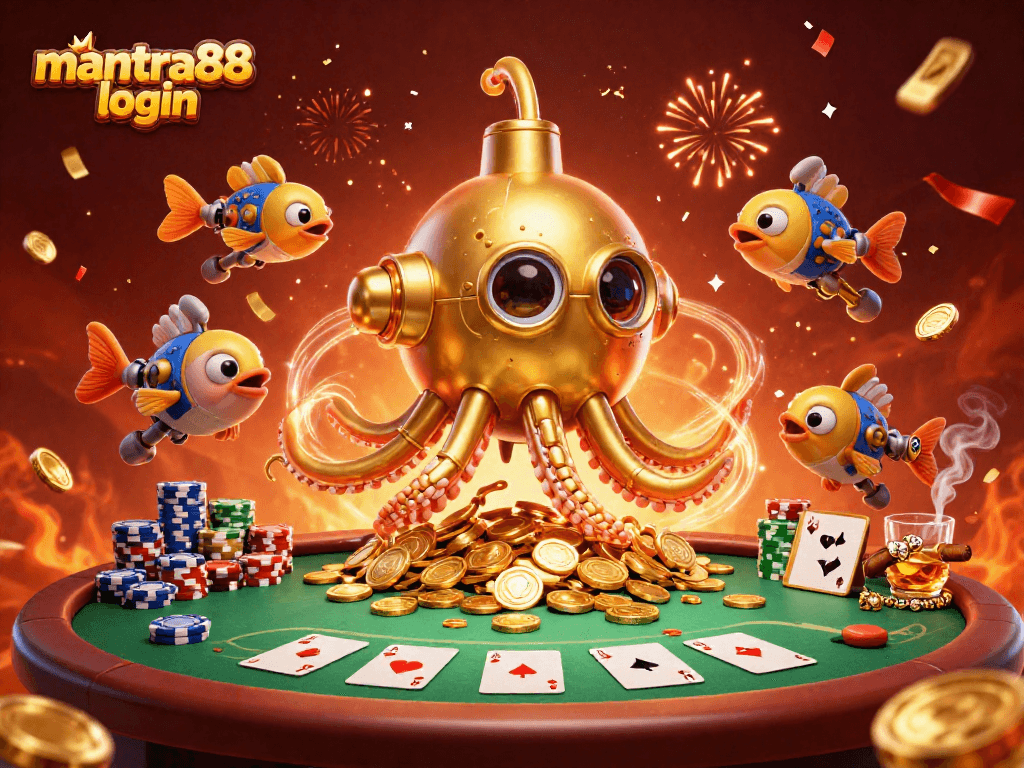 Experience thrilling gameplay with mantra88 login in a vibrant casino scene filled with excitement.