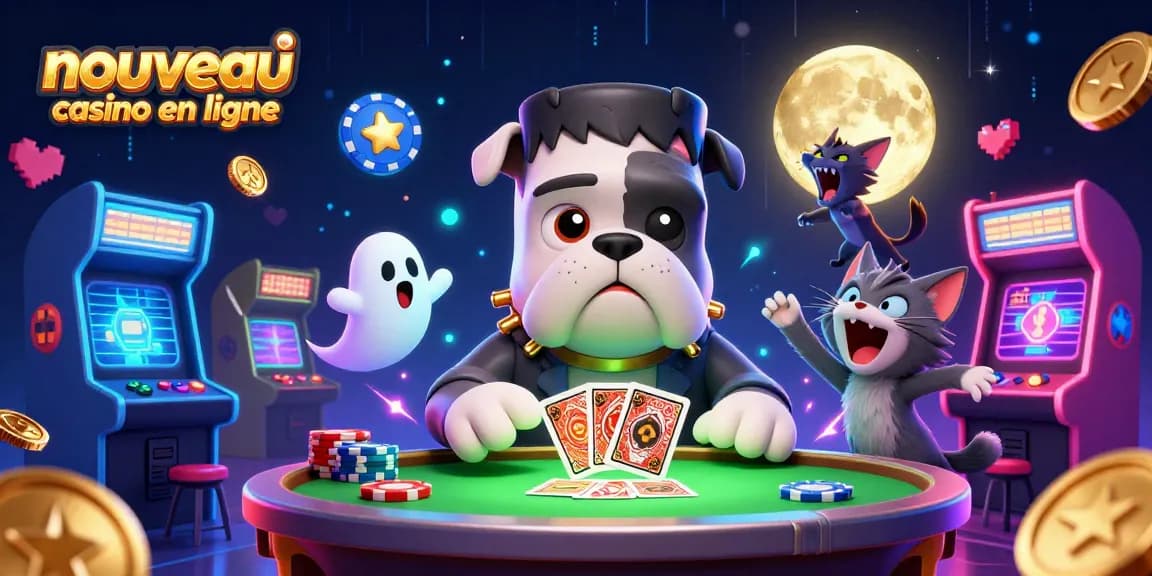 Le nouveau casino en ligne offre une scène dynamique avec un bulldog Frankenstein et des éléments de jeu captivants.