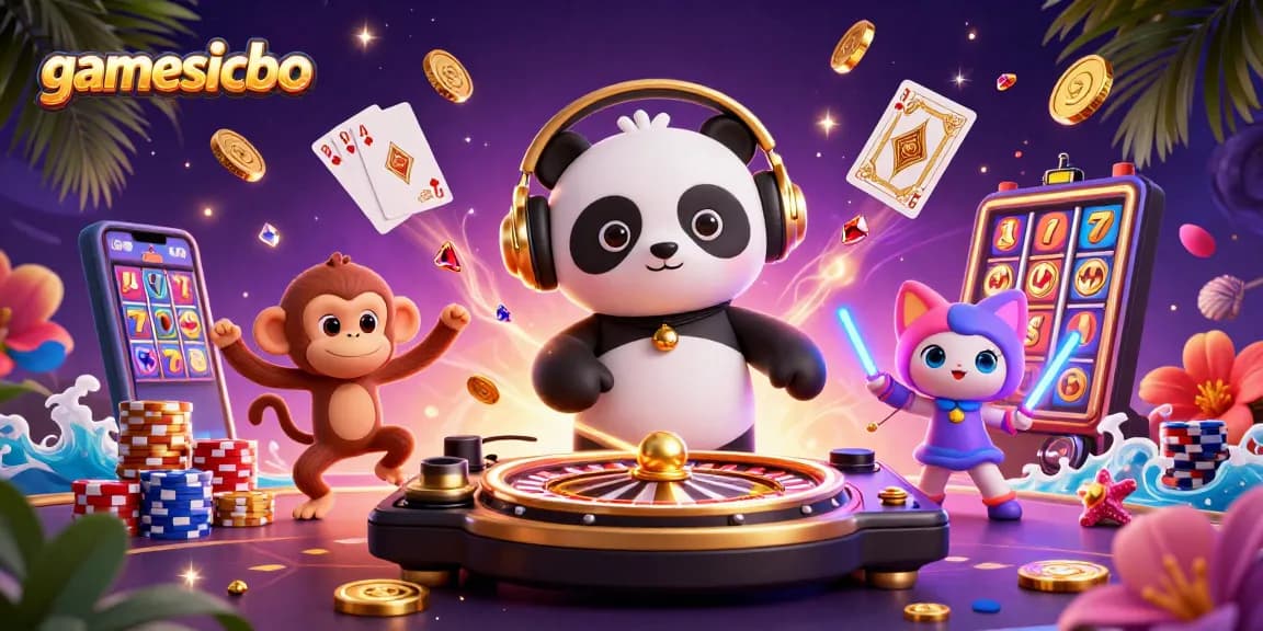 Experience the excitement of gamesicbo with vibrant casino characters and dynamic gaming elements.