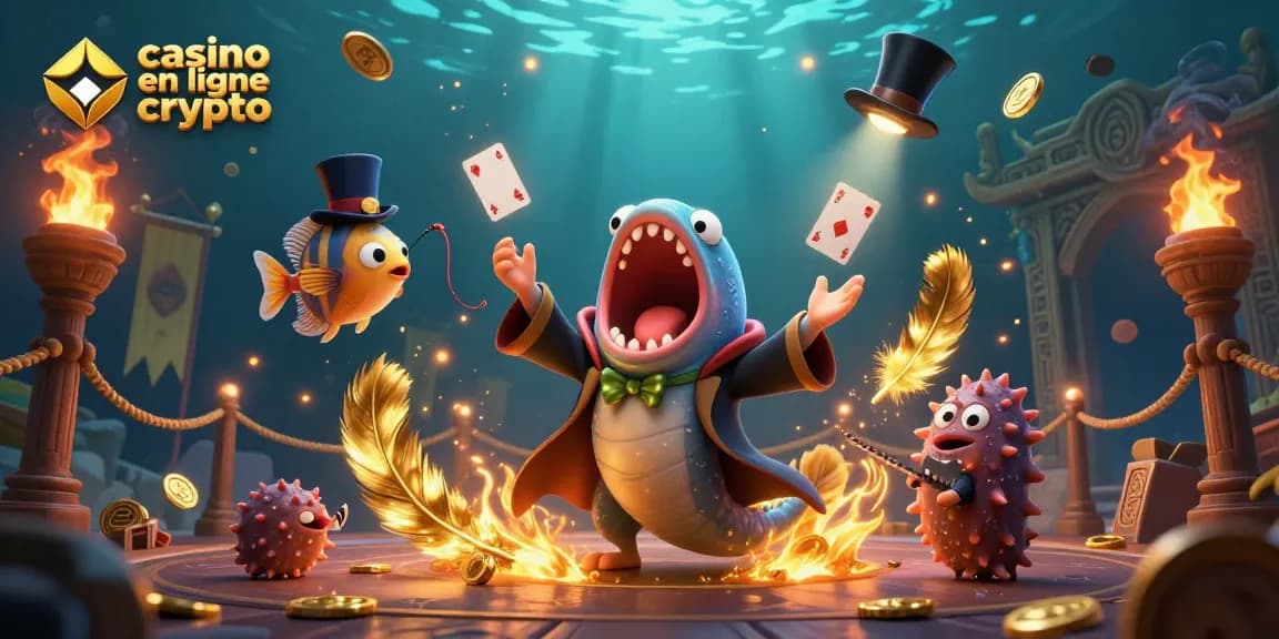 Jouez au casino en ligne crypto avec des personnages marins enchantés dans un cadre magique.