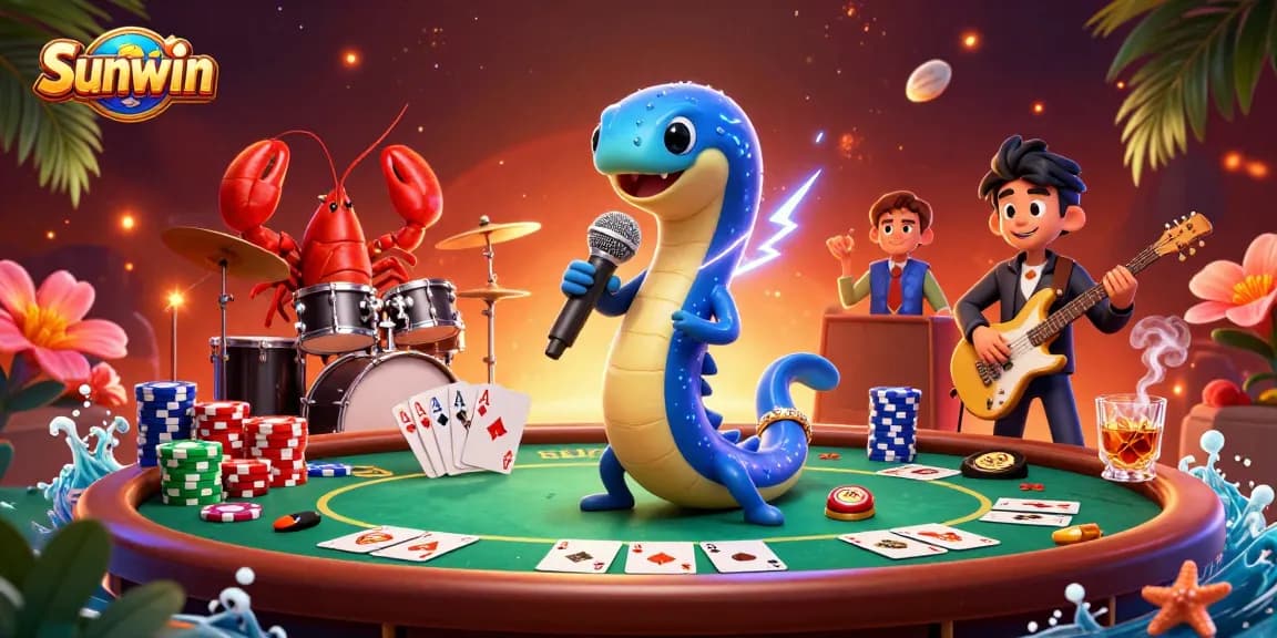 Engage in thrilling poker action at Sunwin’s vibrant underwater casino