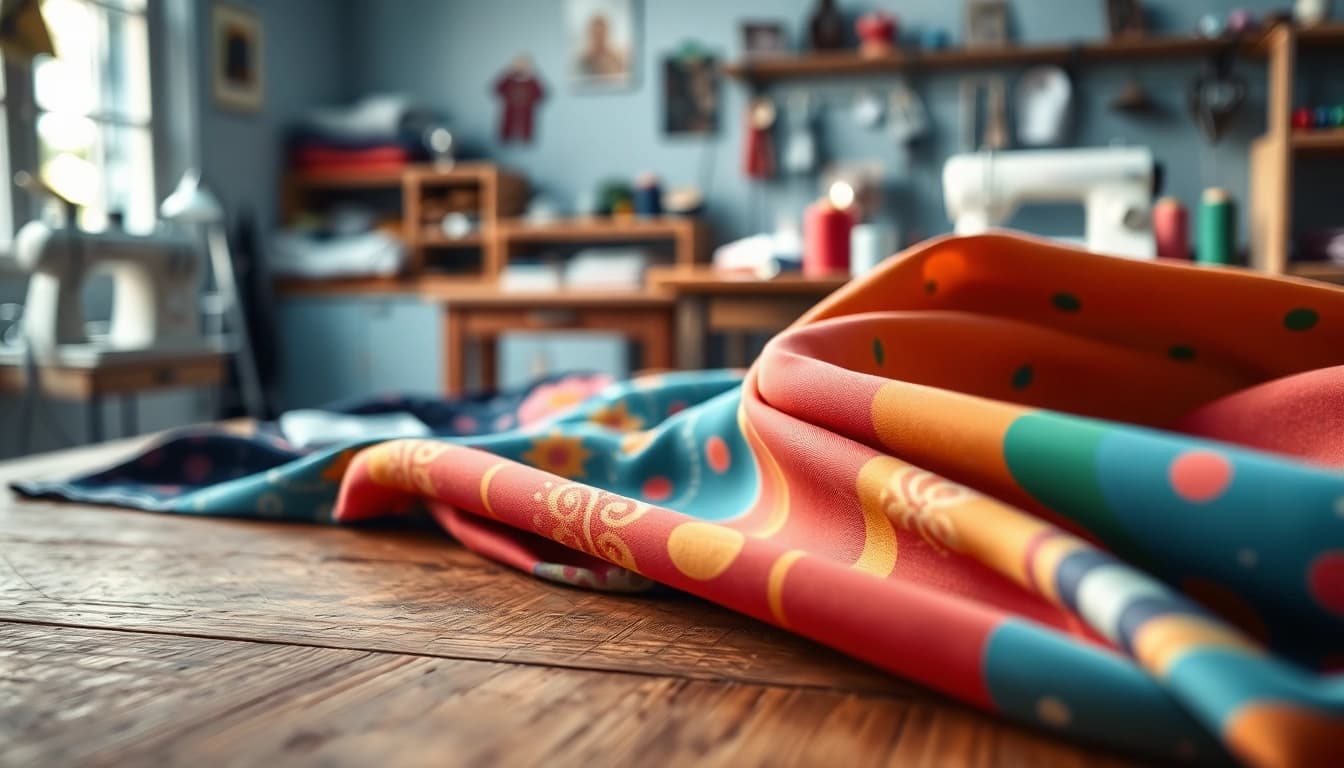 Explore terlenka stof wikipedia's vibrant fabric textures and patterns in a creative workshop setting.
