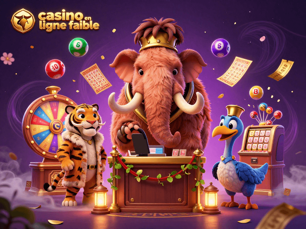 Jouez sur un casino en ligne fiable avec un mammouth gardien, un tigre VIP et un dodo accueillant.