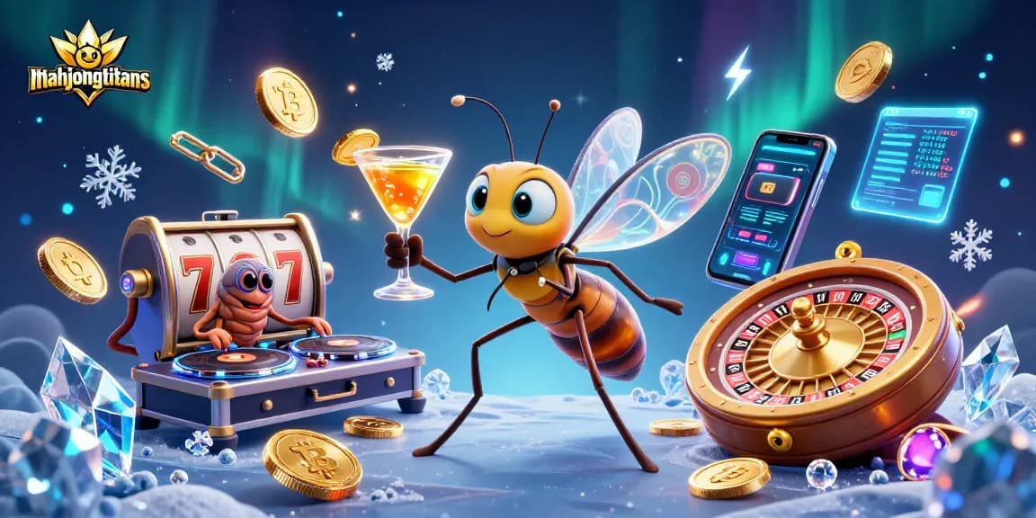 Engage with mahjongtitans in vibrant casino world featuring dynamic characters and holographic elements.