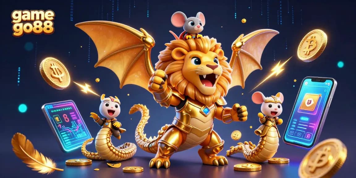 Experience game go88 with thrilling dynamics from a 3D chimera creature ruling the casino!