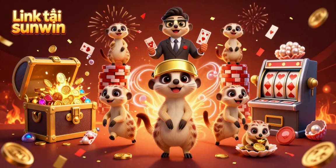 Engage with Link tải sunwin as meerkats expertly operate a vibrant casino environment.