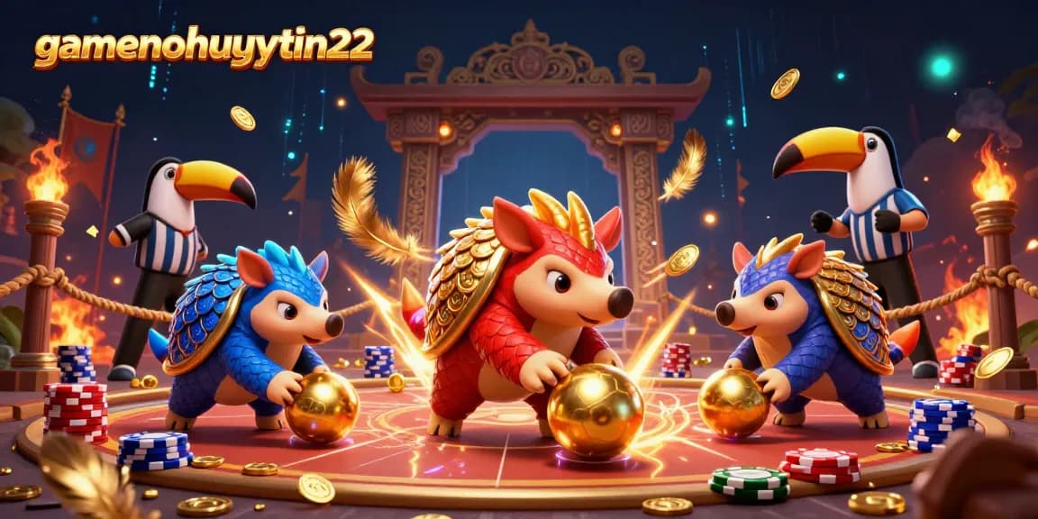 Join the excitement at gamenohuuytin22 as rival pangolins battle in a Pai Gow poker showdown.
