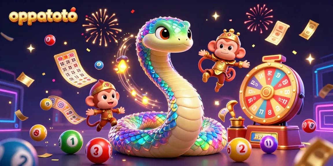 Experience oppatoto's thrilling lottery excitement with vibrant characters and action-packed elements.