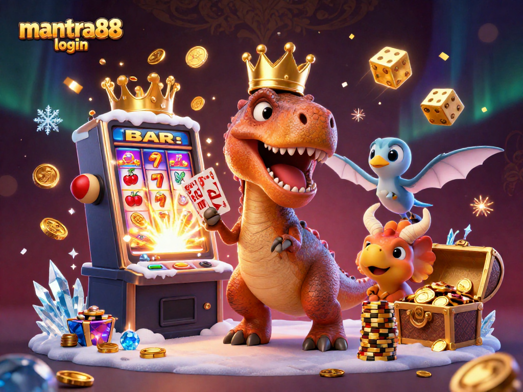 Experience thrilling action with mantra88 login in this vibrant, animated casino scene.