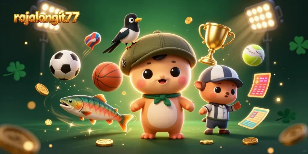Menangkan jackpot di rajalangit77 dengan karakter kartun lucu dan elemen kasino yang menarik.