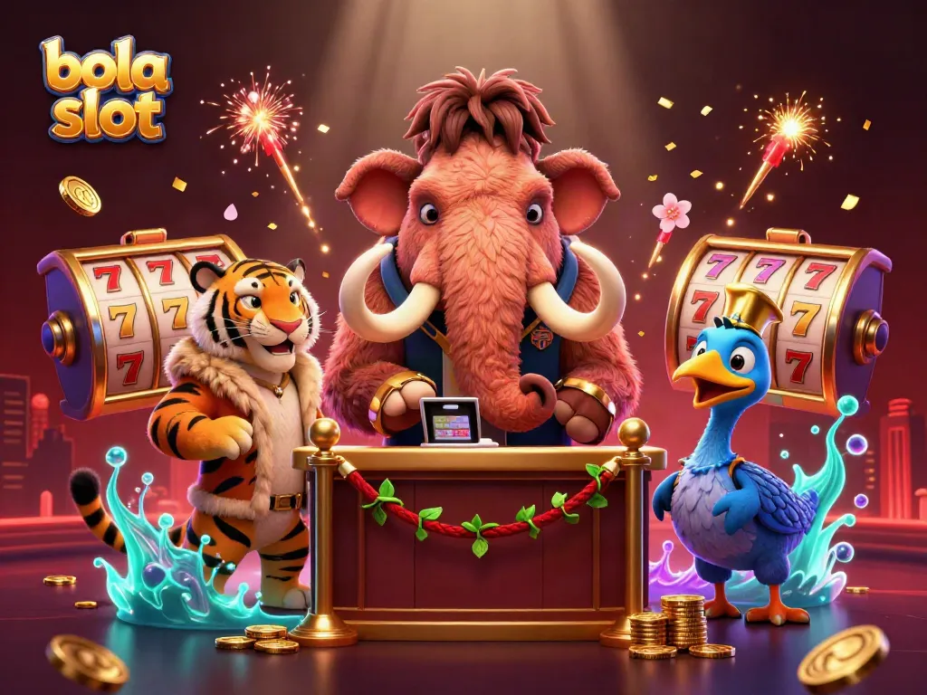 Experience the excitement of bola slot with vibrant characters and gaming elements in action.