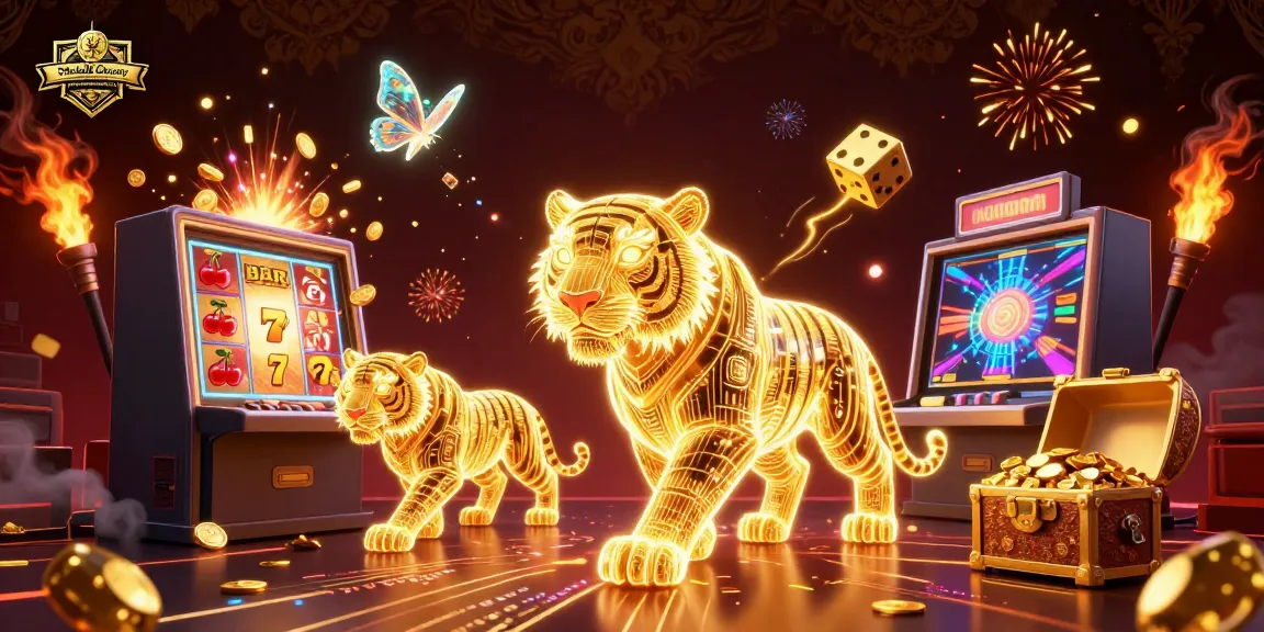 Engaging illustration showcasing DeKalb County criminal defense attorney amidst casino-themed elements exploding with action and excitement.