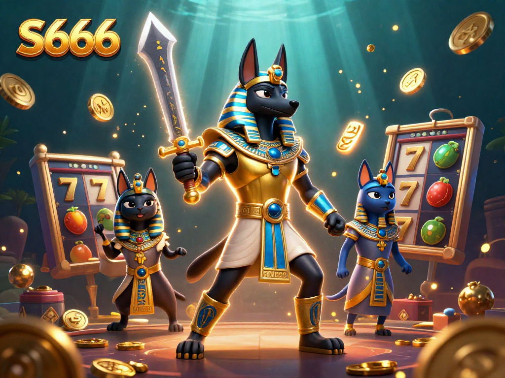 S666 players enjoying thrilling slot adventures with vibrant characters and dynamic elements.