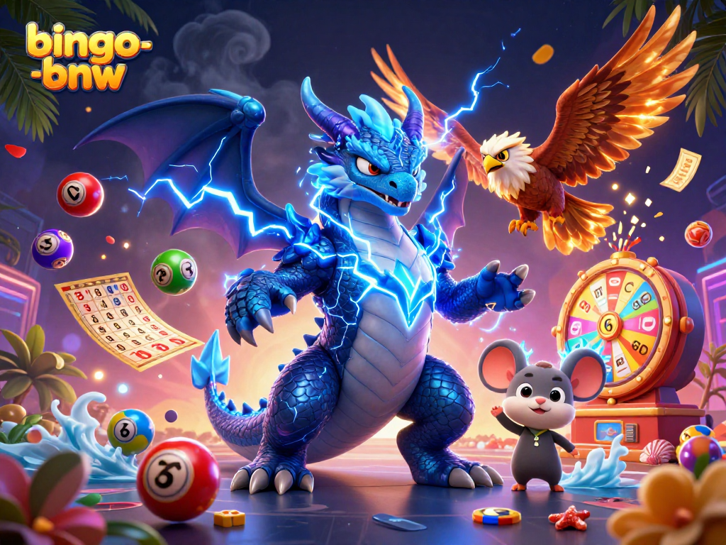 Engage with bingo-bnw's vibrant bingo game featuring colorful lottery elements and dynamic characters.