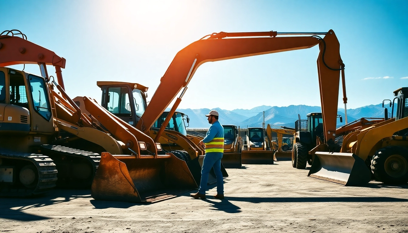 Explore flathead equipment rental with diverse machinery in a professional industrial setting.
