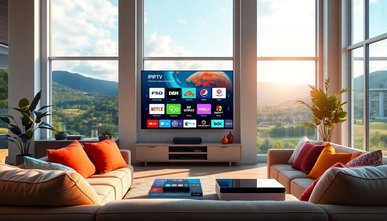 Enjoy the benefits of free trial iptv in a cozy living space with vibrant decor.
