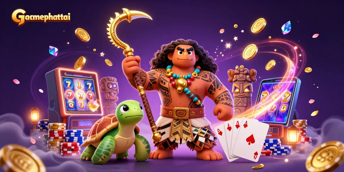 Experience the excitement of gamephattai with thrilling slot reels and vibrant 3D characters.