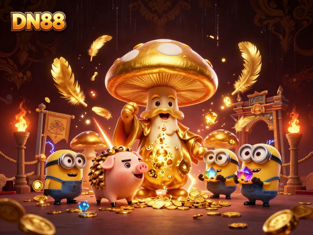 Experience winning magic at DN88 with a wizard, truffle pig, and treasure-hunting minions.