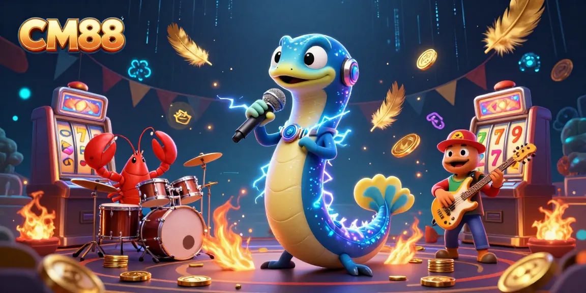 Experience CM88's exhilarating underwater casino adventure with vibrant characters and thrilling slot machines.