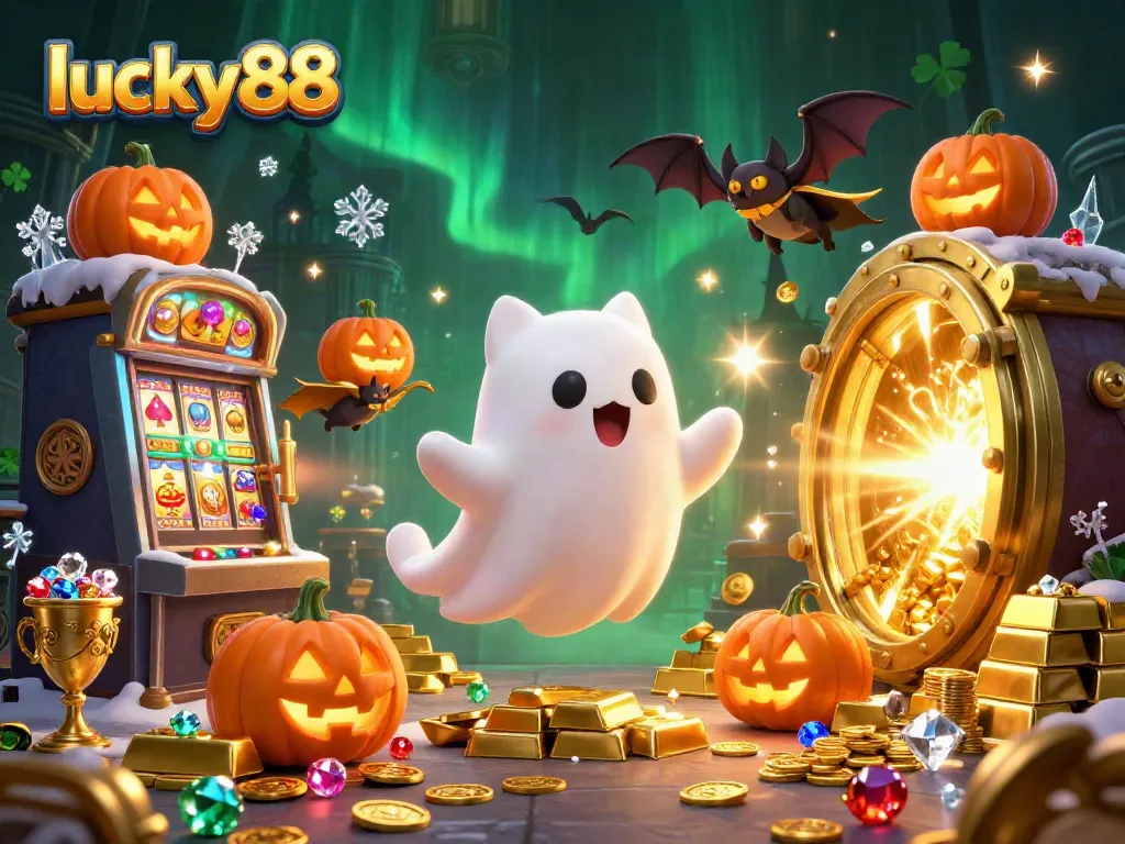 Get lucky88 vibes while playing with ghost cats and treasure in a haunted casino